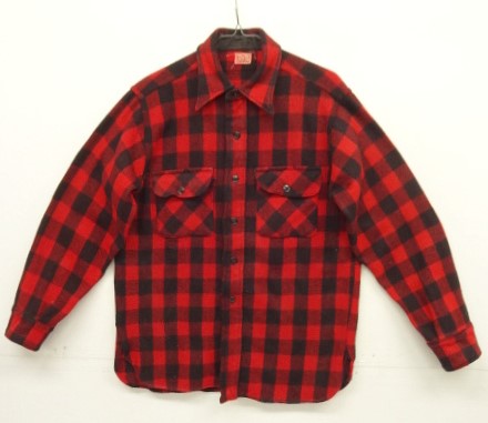 画像: 40'S FIVE BROTHER マチ付き ウール ワークシャツ チェック柄 USA製 (VINTAGE) 「L/S Shirt」入荷しました。