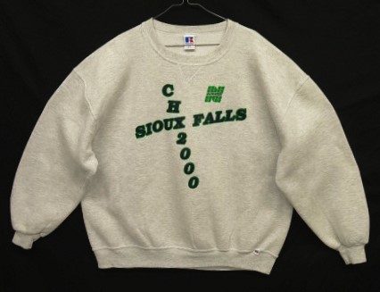 画像: 90'S RUSSELL ATHLETIC "NORWEST" 前Vガゼット付き クルーネック スウェットシャツ ヘザーグレー USA製 (VINTAGE) 「Sweat Shirt」入荷しました。