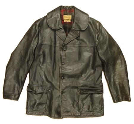 画像: 40'S ユーロヴィンテージ 裏地ウール レザーカーコート ブラック（茶芯） (VINTAGE) 「Jacket」入荷しました。