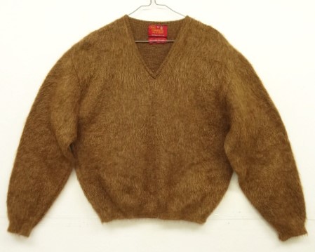 画像: 70'S SEARS Vネック モヘアニット ブラウン (VINTAGE) 「Knit」入荷しました。