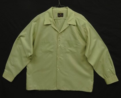 画像: 70'S FRUIT OF THE LOOM "ROYAL COLLECTION" オープンカラーシャツ ライトオリーブ USA製 (VINTAGE) 「L/S Shirt」入荷しました。