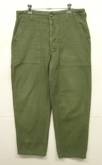 画像: 70'S アメリカ軍 US ARMY "OG107" コットンサテン ベイカーパンツ W34L29 (VINTAGE) 「Bottoms」入荷しました。