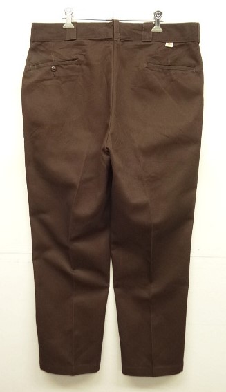 画像: 80'S DICKIES 874 チビタグ ワークパンツ ブラウン W38L30 USA製 (VINTAGE) 「Bottoms」入荷しました。