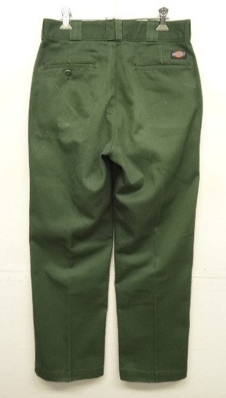 画像: 80～90'S DICKIES 874 ワークパンツ ダークグリーン TALONジップ W32L30 USA製 (VINTAGE) 「Bottoms」入荷しました。