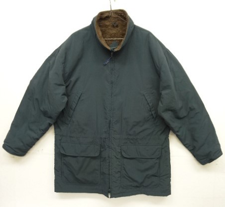 画像: 90'S LL Bean 裏地ボア付き ナイロンコート ダークグリーン (VINTAGE) 「Jacket」入荷しました。