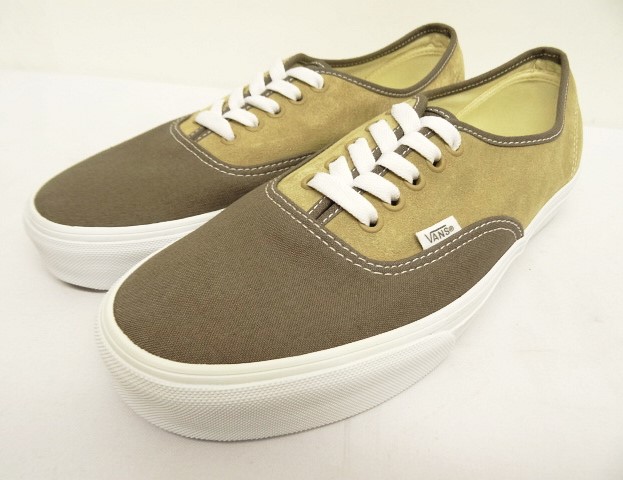 画像: VANS "SALES SAMPLE" AUTHENTIC キャンバス/スウェード スニーカー ブラウン/ベージュ (一点物/NEW) 「Shoes」入荷しました。