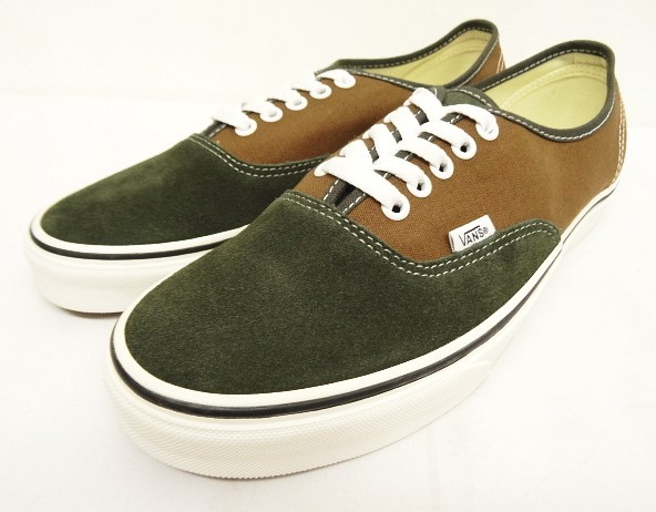 画像: VANS "SALES SAMPLE" AUTHENTIC スウェード/キャンバス スニーカー オリーブ/ブラウン (一点物/NEW) 「Shoes」入荷しました。