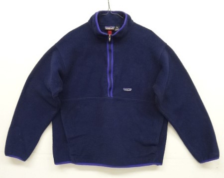 画像: 90'S PATAGONIA シンチラ ハーフジップ プルオーバー ネイビー/パープル (VINTAGE) 「Jacket」入荷しました。