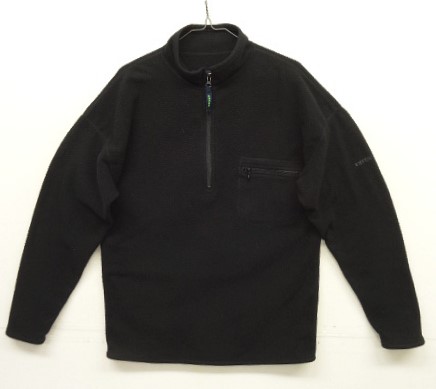 画像: 90'S EDDIE BAUER "EBTEK" ハーフジップ フリースシャツ ブラック USA製 (VINTAGE) 「Sweat Shirt」入荷しました。