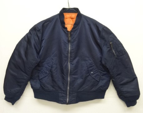 画像: 90'S ALPHA INDUSTRIES "MA-1" フライトジャケット ネイビー USA製 (VINTAGE) 「Jacket」入荷しました。