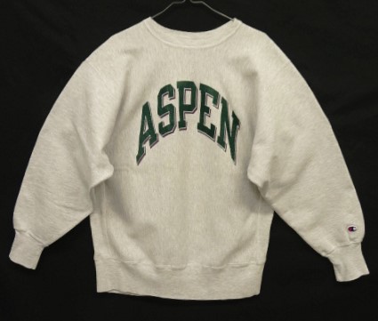 画像: 90'S CHAMPION "ASPEN" 刺繍タグ リバースウィーブ グレー USA製 (VINTAGE) 「Sweat Shirt」入荷しました。