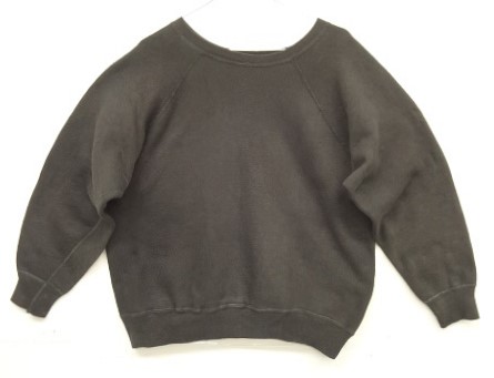 画像: 60'S〜70'S UNKNOWN ラグランスリーブ クルーネック スウェット フェードブラック (VINTAGE) 「Sweat Shirt」入荷しました。