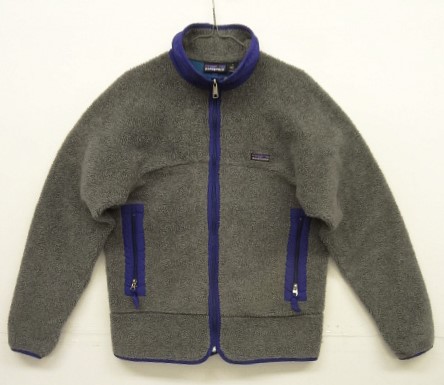 画像: 90'S PATAGONIA ”雪無しタグ" 初期レトロX 裏地P.E.F フリースジャケット グレー/ブルー USA製 (VINTAGE) 「Jacket」入荷しました。