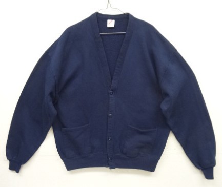 画像: 80'S JERZEES スウェット カーディガン ネイビー USA製 (VINTAGE) 「Sweat Shirt」入荷しました。