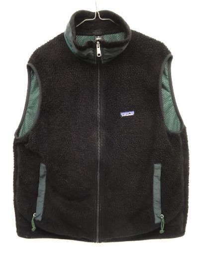 画像: 90'S PATAGONIA "初期型" 裏地P.E.F レトロX ベスト ブラック USA製 (VINTAGE) 「No Sleeve」入荷しました。