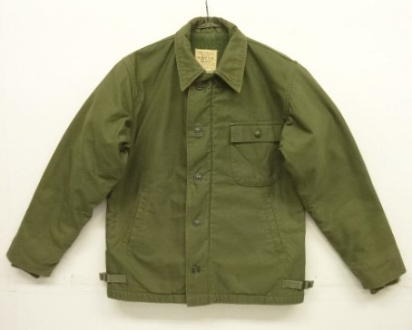 画像: 70'S アメリカ軍 US NAVY "A-2" 背面ステンシル デッキジャケット ミリタリーグリーン (VINTAGE) 「Jacket」入荷しました。