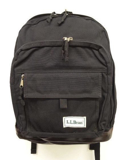 画像: 90'S LL Bean 底レザー ナイロン バックパック ブラック (VINTAGE) 「Bag」入荷しました。