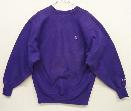 画像: 90'S CHAMPION 刺繍タグ リバースウィーブ グレープ USA製 (VINTAGE) 「Sweat Shirt」入荷しました。