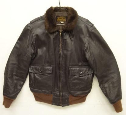 画像: 70'S EDDIE BAUER "G-1" 黒タグ チンスト付き レザー フライトジャケット ブラウン (VINTAGE) 「Jacket」入荷しました。