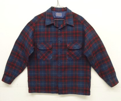 画像: 70'S PENDLETON "BOARD SHIRT" ウール オープンカラーシャツ チェック柄 USA製 (VINTAGE) 「L/S Shirt」入荷しました。