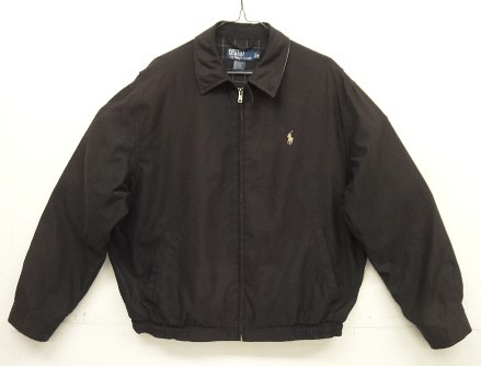 画像: 90'S RALPH LAUREN チンスト付き 裏地付き ドリズラージャケット ブラック (VINTAGE) 「Jacket」入荷しました。