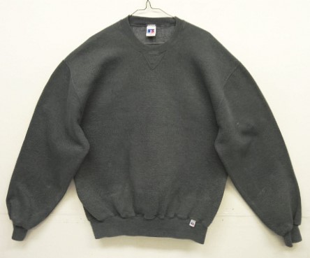 画像: 90'S RUSSELL ATHLETIC 前Vガゼット付き クルーネック スウェットシャツ チャコール メキシコ製 (VINTAGE) 「Sweat Shirt」入荷しました。