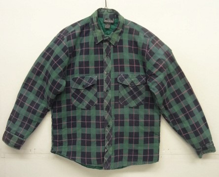 画像: 80'S NEW PATHS 裏地キルティング プリントネル ワークシャツ チェック柄 (VINTAGE) 「L/S Shirt」入荷しました。