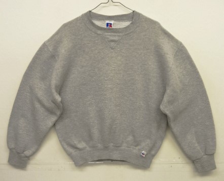 画像: 90'S RUSSELL ATHLETIC 前Vガゼット付き クルーネック スウェットシャツ ヘザーグレー USA製 (VINTAGE) 「Sweat Shirt」入荷しました。