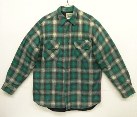 画像: 90'S OZARK TRAIL 裏地キルティング プリントネル ワークシャツ チェック柄 (VINTAGE) 「L/S Shirt」入荷しました。