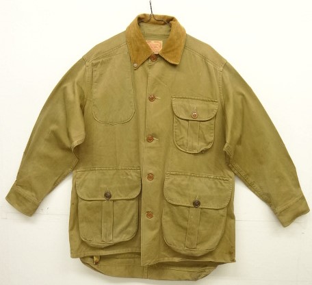 画像: 50'S BOB ALLEN 襟コーデュロイ ハンティングジャケット ブラウン TALONジップ USA製 (VINTAGE) 「Jacket」入荷しました。