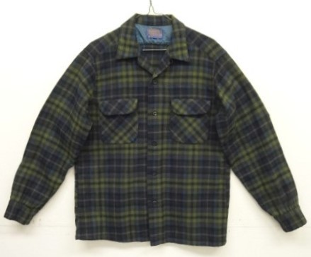 画像: 60'S PENDLETON "BOARD SHIRT" ウール オープンカラーシャツ チェック柄 USA製 (VINTAGE) 「L/S Shirt」入荷しました。