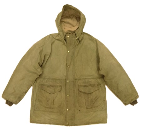 画像: C.C.FILSON フード付き ワックスコットンジャケット カーキ USA製 (VINTAGE) 「Jacket」入荷しました。