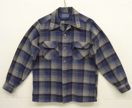 画像: 70'S PENDLETON "BOARD SHIRT" ウール オープンカラーシャツ チェック柄 USA製 (VINTAGE) 「L/S Shirt」入荷しました。