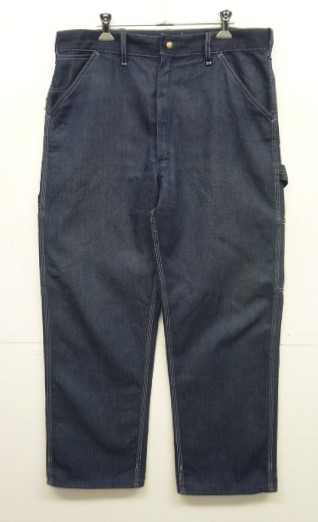 画像: 70'S SEARS "TOUGHSKINS" トップスナップボタン デニム ペインターパンツ インディゴ SCOVILLジップ USA製 (VINTAGE) 「Bottoms」入荷しました。