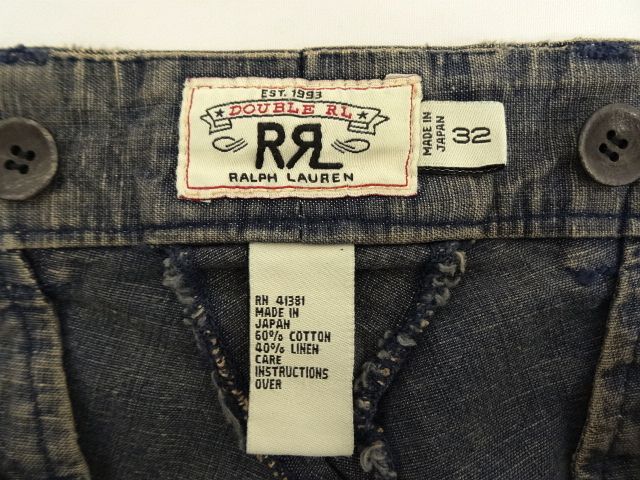 画像: 00'S RRL 白タグ デニムショーツ インディゴ 日本製 (VINTAGE)