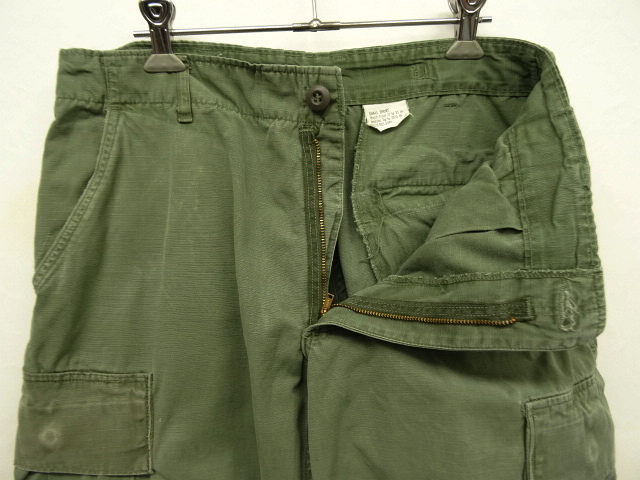 画像: 60'S アメリカ軍 US ARMY "JUNGLE FATIGUE 4th" カーゴパンツ S-SHORT (VINTAGE)