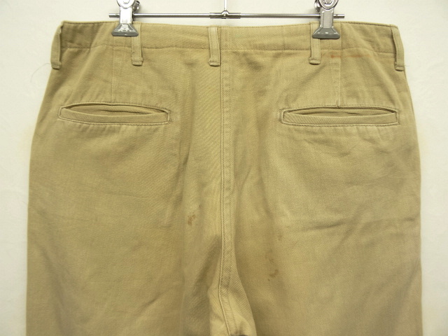 画像: 50'S アメリカ軍 US ARMY "45KHAKI" サイドダブルステッチ ボタンフライ チノパンツ (VINTAGE)