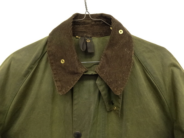 画像: 80'S BARBOUR 2クレスト "UNLINED GAMEFAIR" オイルドジャケット OLIVE イングランド製 (VINTAGE)