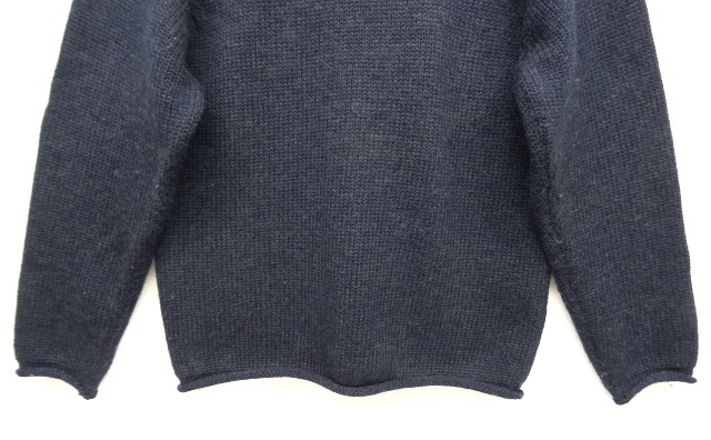 画像: 90'S J.CREW ウール ロールネックセーター NAVY/CHARCOAL (VINTAGE)