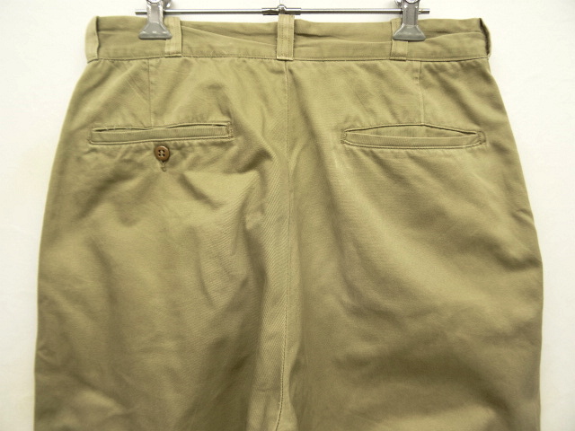 画像: 60'S アメリカ軍 US ARMY コットン100% チノパンツ PRENTICE製ジップ (VINTAGE)