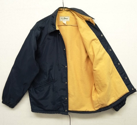 画像: 80'S LL Bean チンスト付き ナイロン コーチジャケット NAVY (VINTAGE)