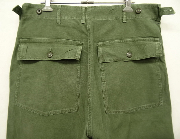 画像: 60'S アメリカ軍 US ARMY "OG107" アジャスター付き コットンサテン ベイカーパンツ MEDIUM (VINTAGE)