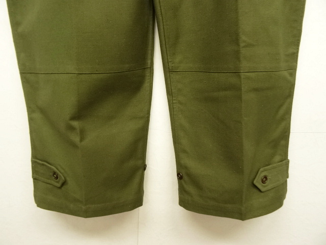 画像: 50'S フランス軍 M47 フィールドパンツ 前期型 OLIVE サイズ25 (DEADSTOCK)