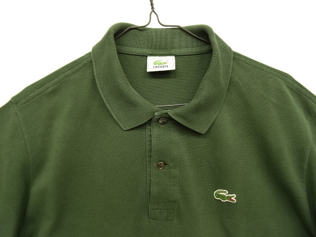 画像: 80'S CHEMISE LACOSTE ポロシャツ オリーブ フランス製 (VINTAGE)