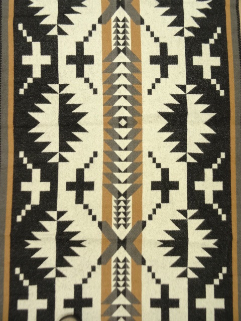 画像: PENDLETON ウールラグ ネイティブ柄 177cm x 94cm USA製 (USED)