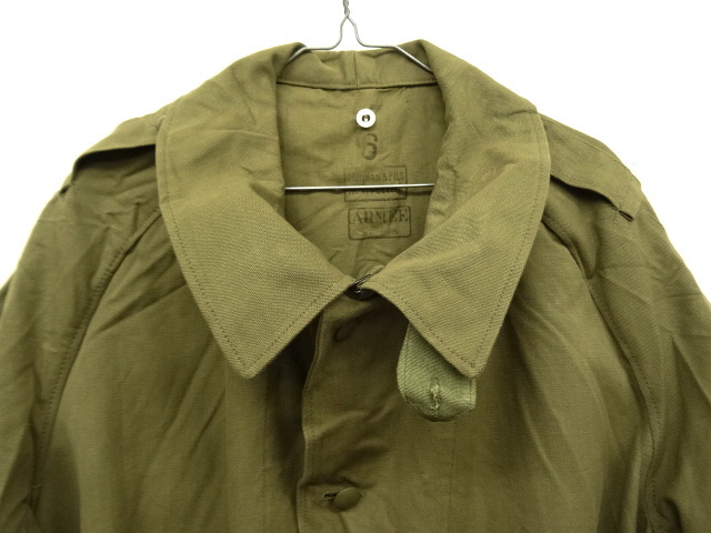 画像: 50'S フランス軍 モーターサイクルコート KHAKI (DEADSTOCK)