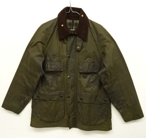 パステルオリーブ ☆80's ビンテージ/Barbour BEDALE 4pocket - 通販