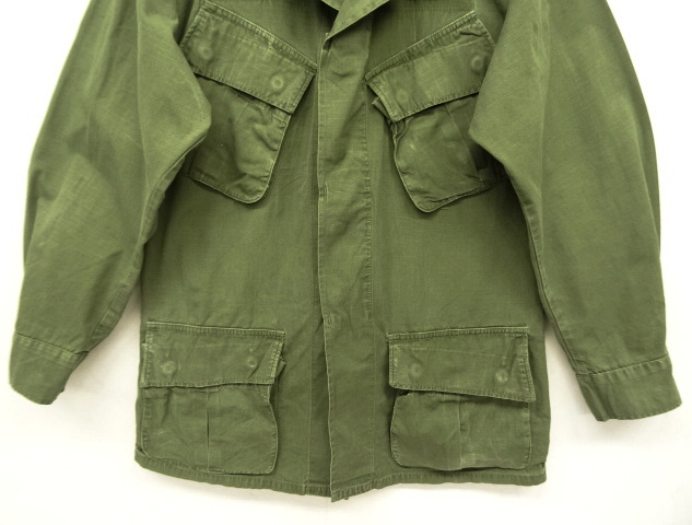 画像: 60'S アメリカ軍 US ARMY "JUNGLE FATIGUE 4th" リップストップ ファティーグジャケット S-R (VINTAGE)