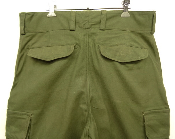 画像: 50'S フランス軍 M47 フィールドパンツ 前期型 OLIVE サイズ23 (DEADSTOCK)