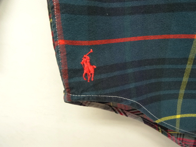 画像: 90'S RALPH LAUREN "THE BIG OXFORD" オックスフォード BDシャツ クレイジーパターン/チェック柄 (VINTAGE)